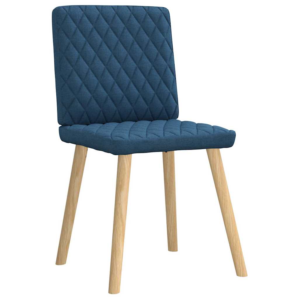 Spisestuestole 2 stk. Blåt stof