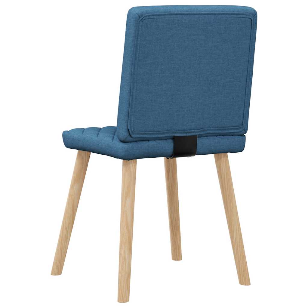 Spisestuestole 2 stk. Blåt stof
