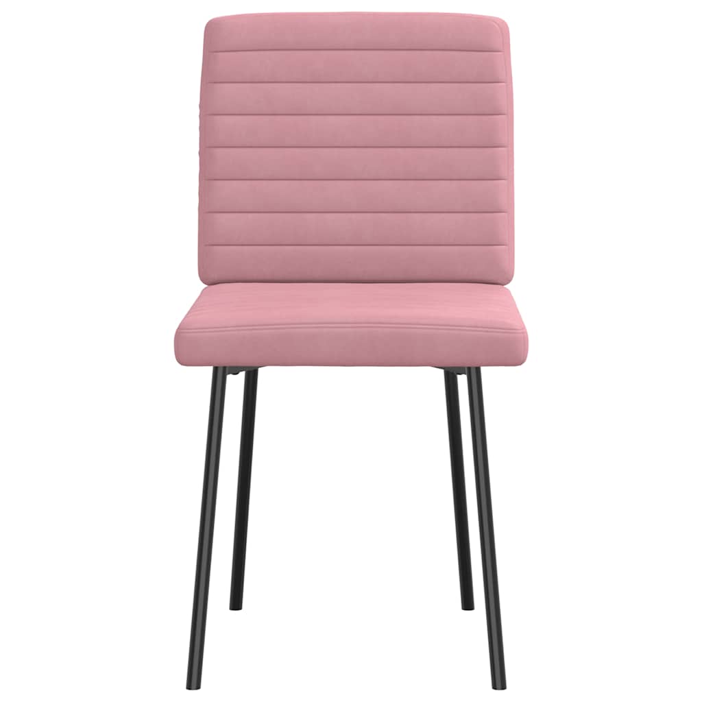 Spisestuestole 2 stk Pink Velvet