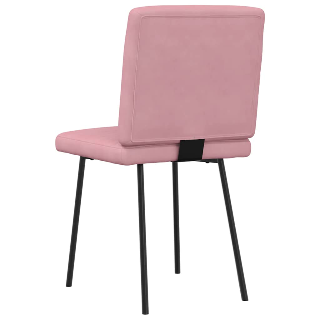 Spisestuestole 2 stk Pink Velvet