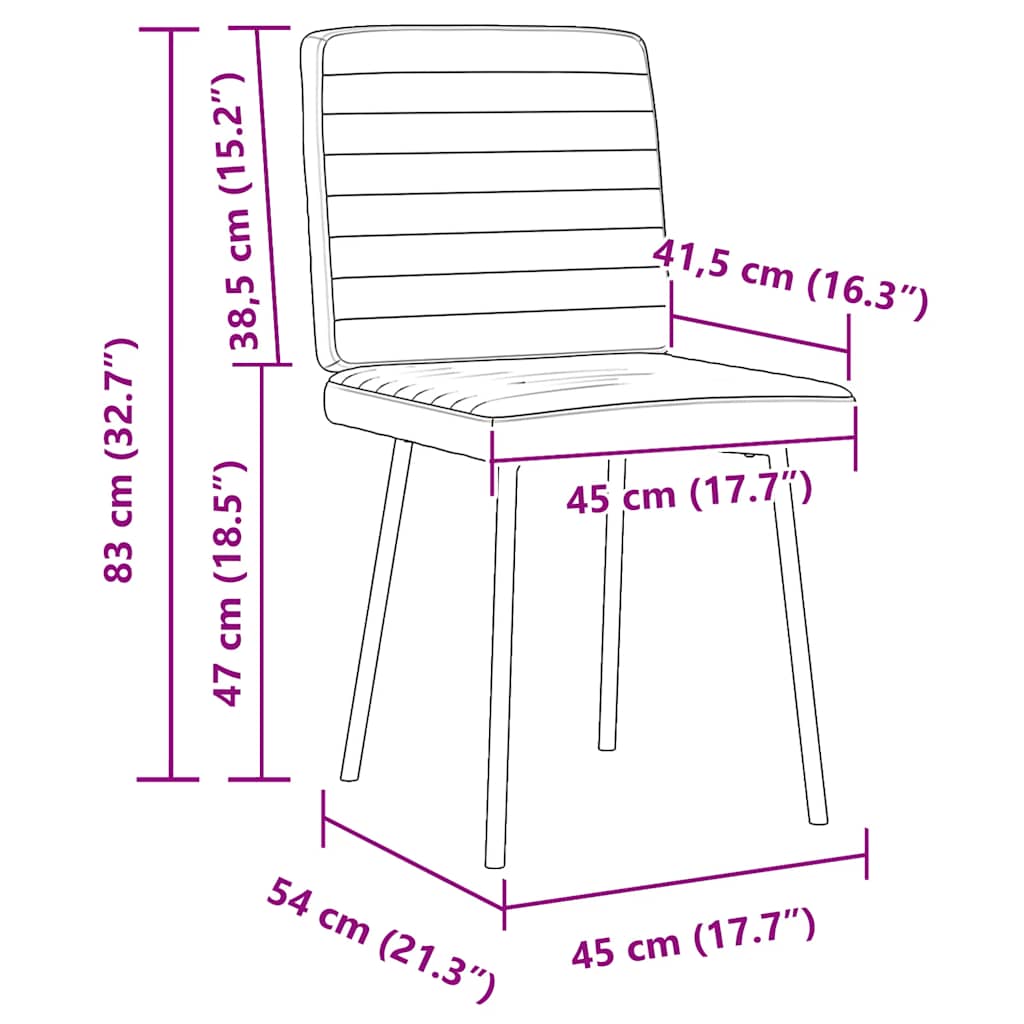 Spisestuestole 2 stk