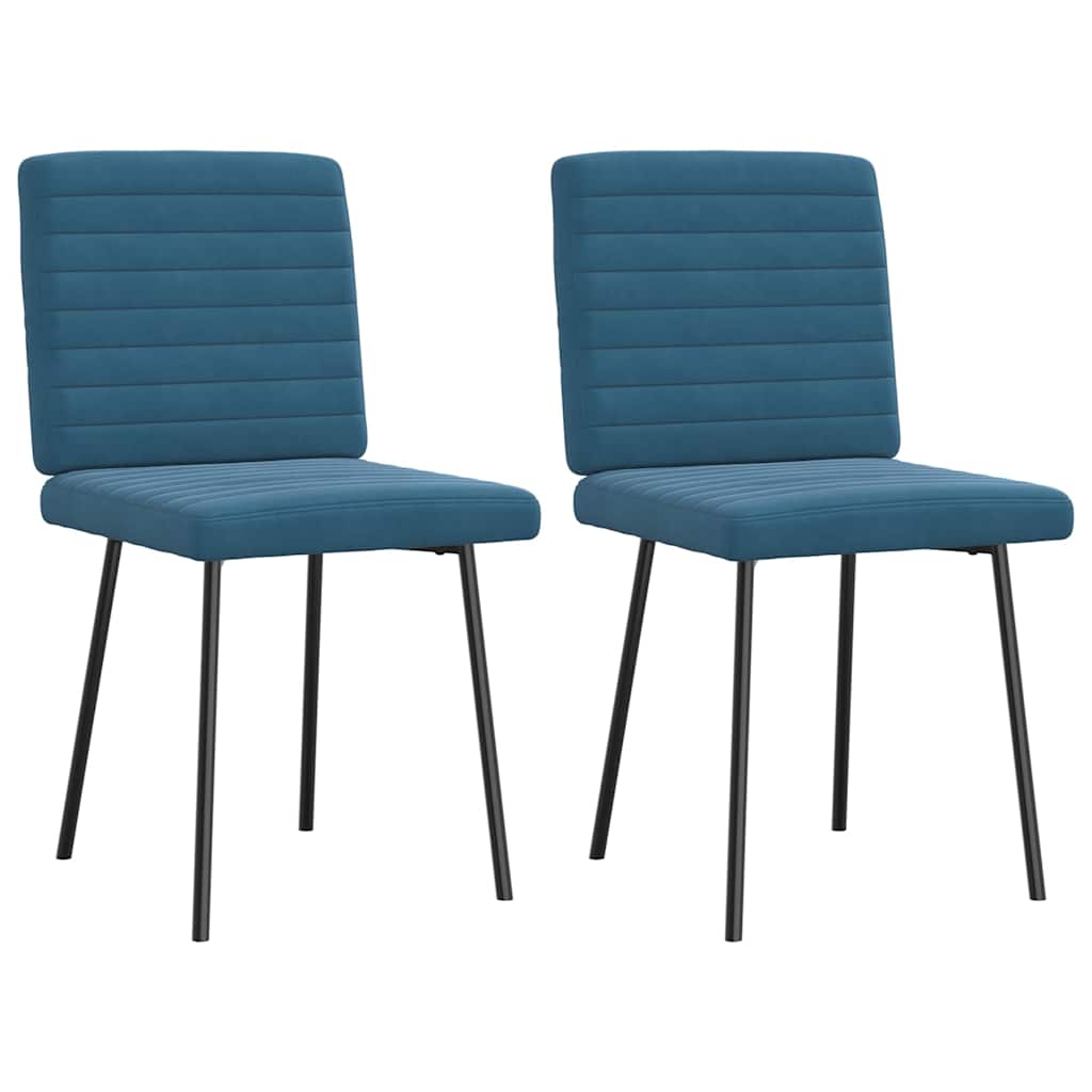 Spisestuestole 2 stk. Blue Velvet