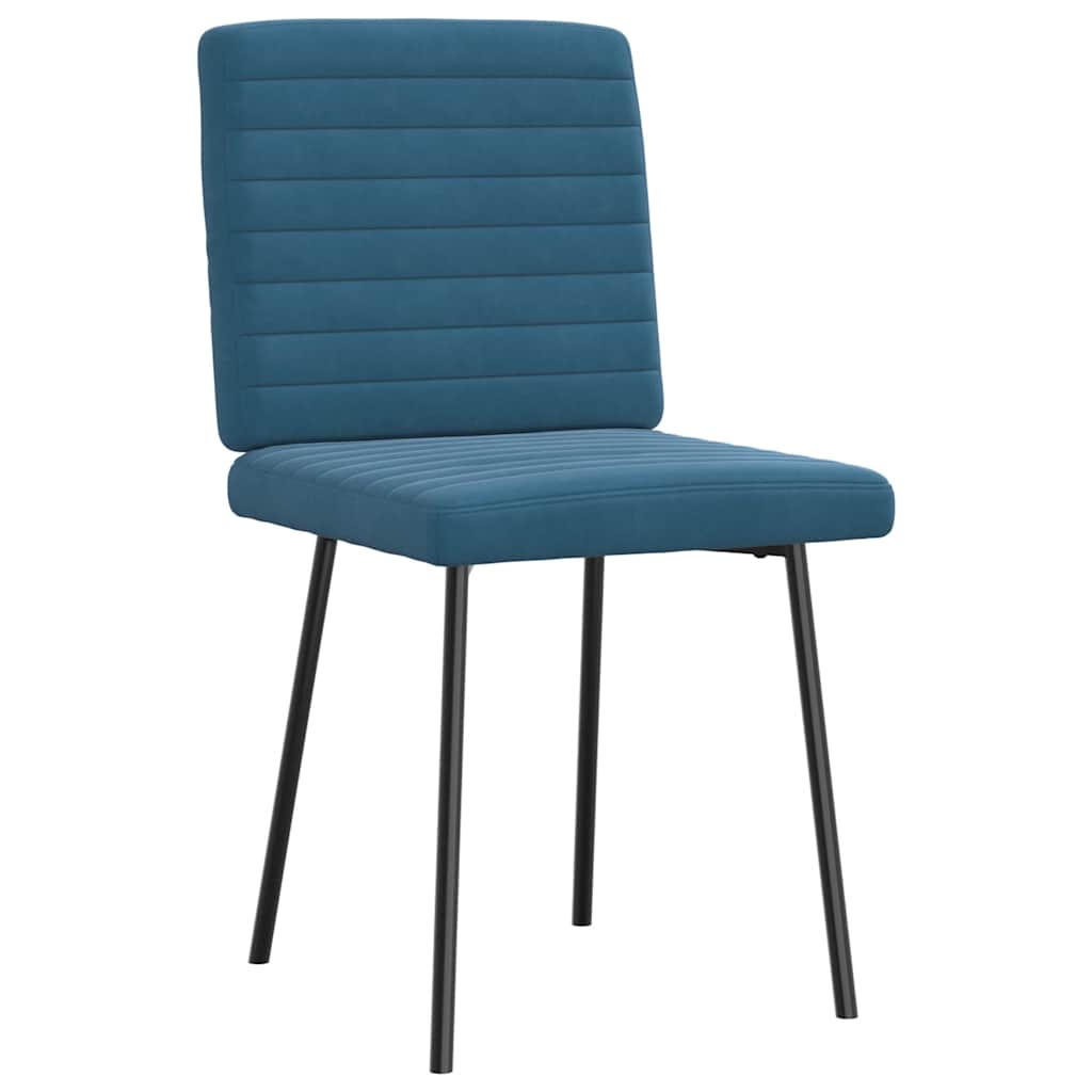 Spisestuestole 2 stk. Blue Velvet