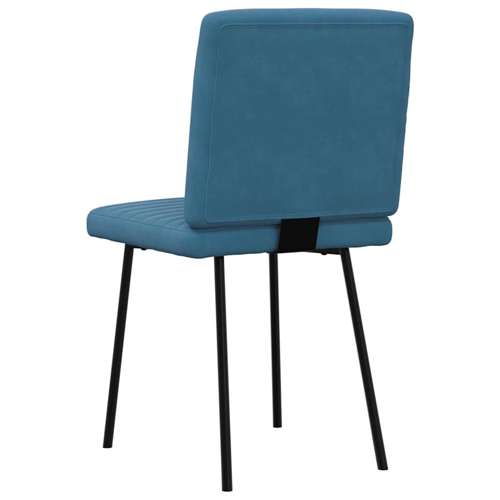 Spisestuestole 2 stk. Blue Velvet
