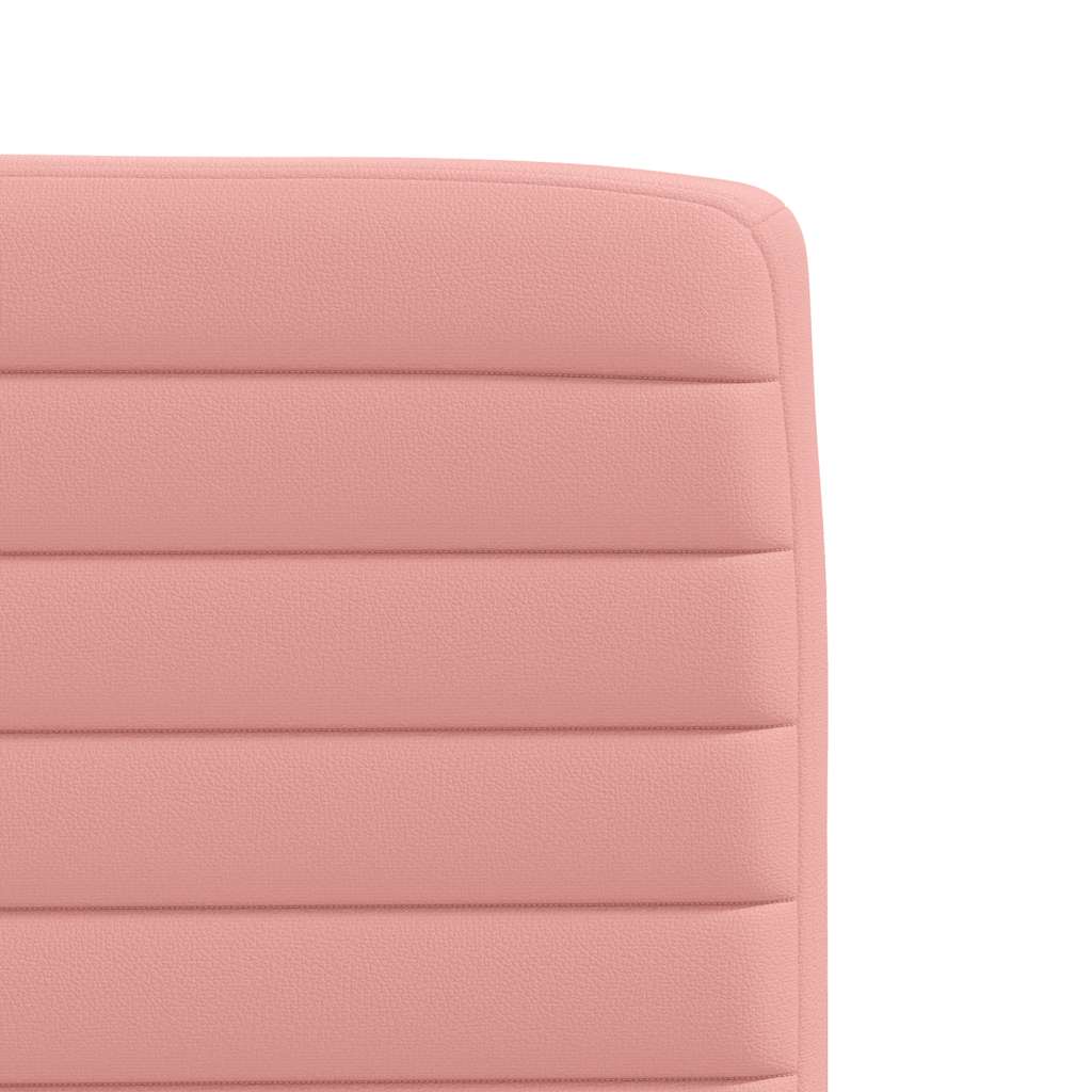 Spisestuestole 2 stk Pink imiteret læder