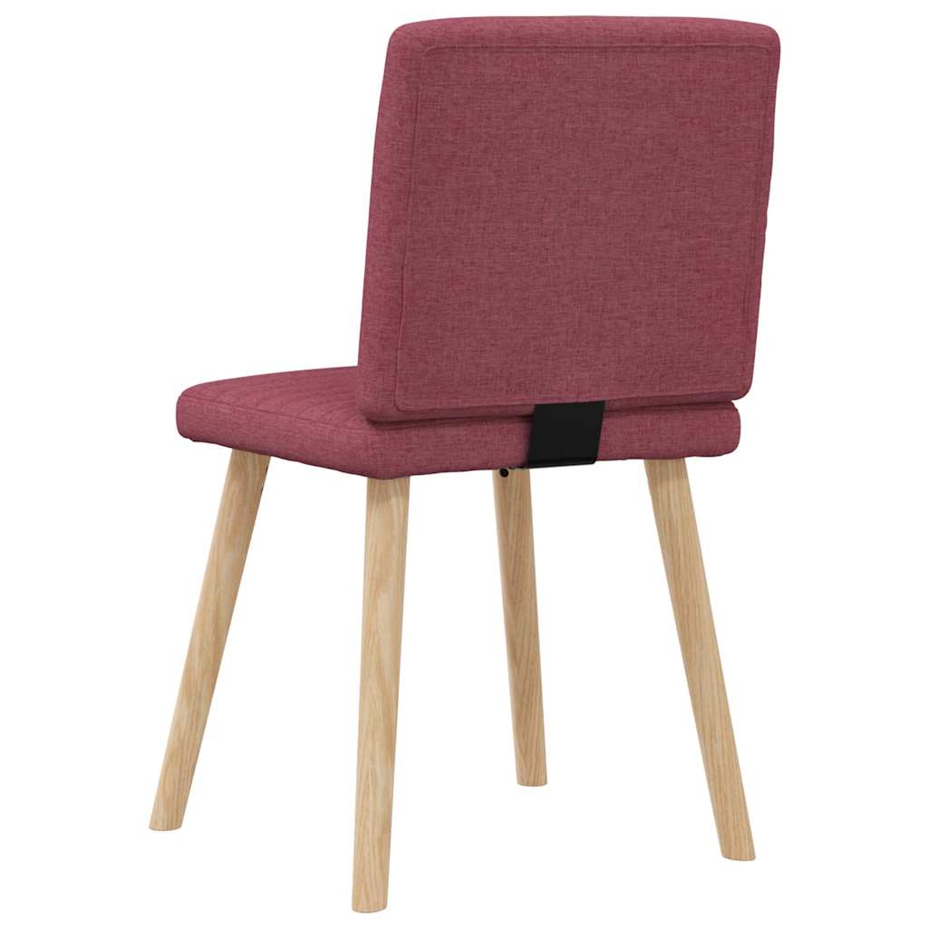 Spisestuestole 2 stk. Vinrødt stof