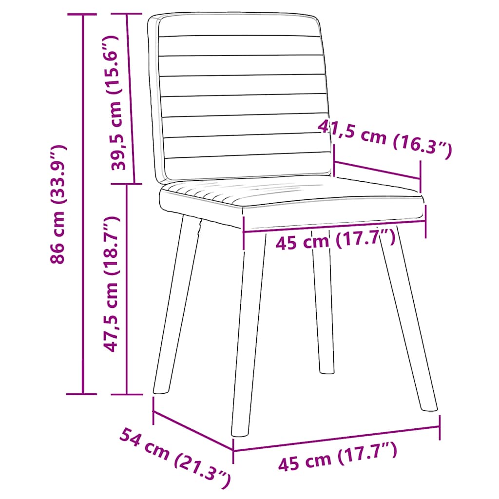 Spisestuestole 2 stk
