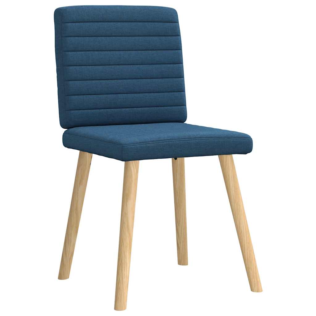 Spisestuestole 2 stk. Blåt stof