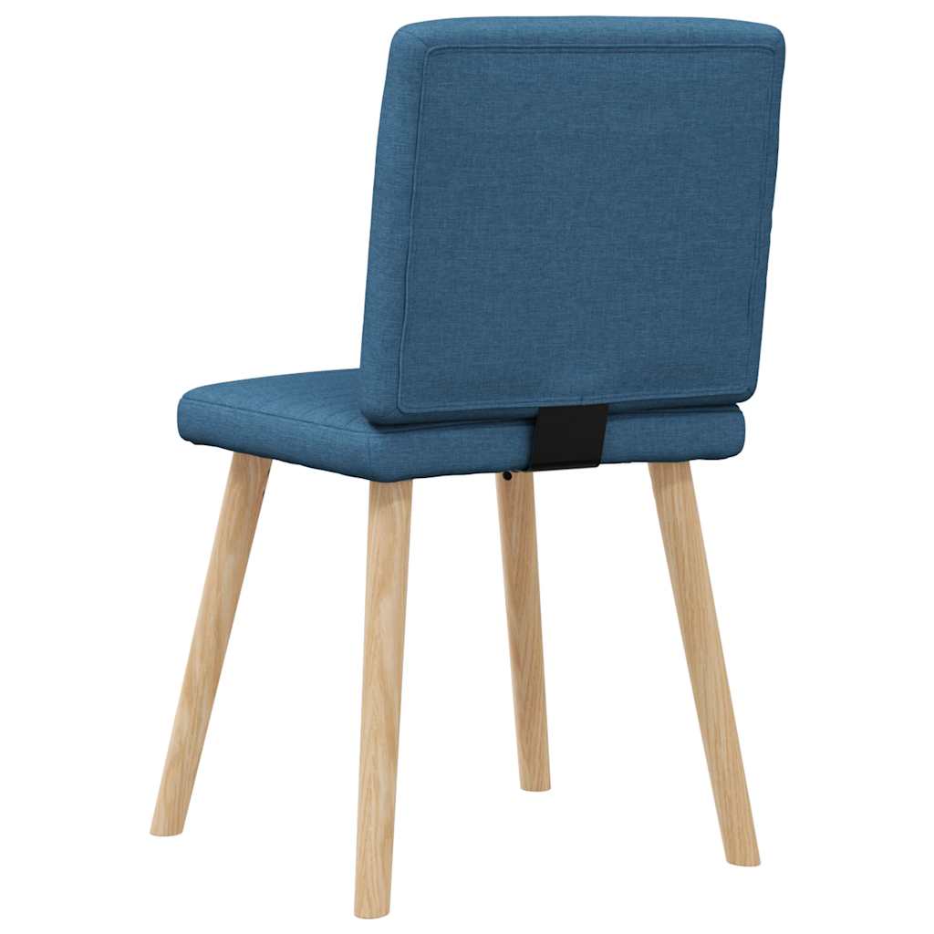 Spisestuestole 2 stk. Blåt stof