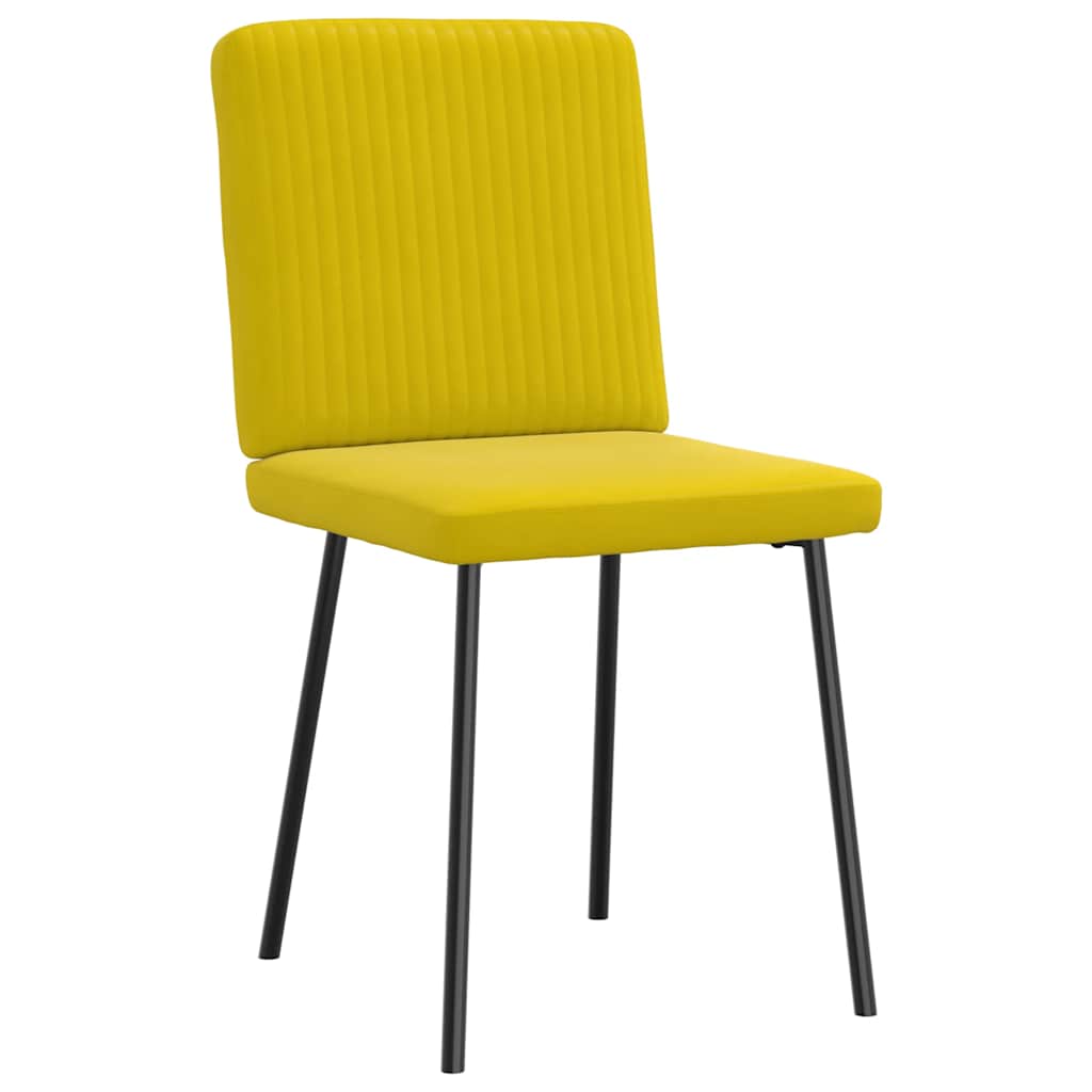 Spisestuestole 2 stk. Yellow Velvet