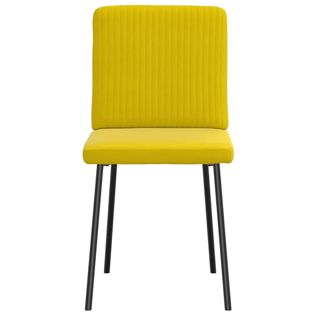Spisestuestole 2 stk. Yellow Velvet