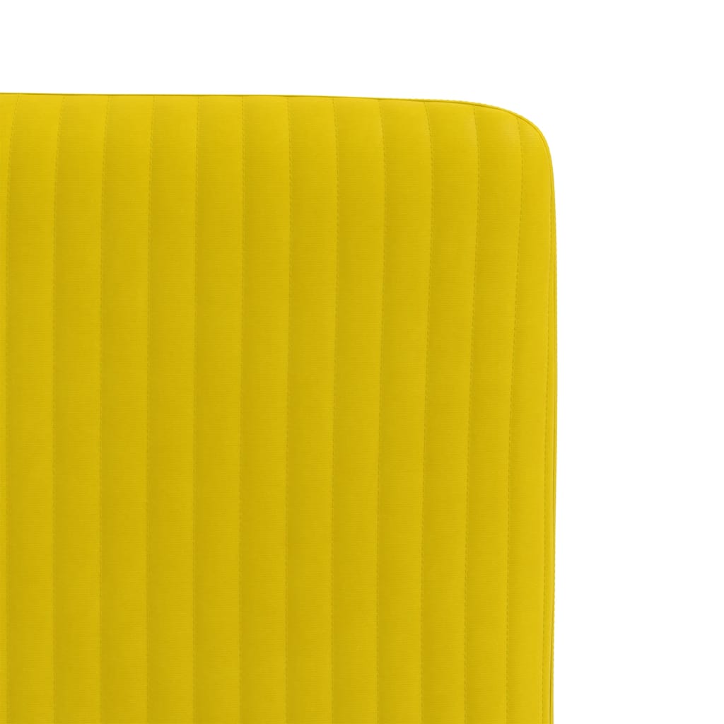 Spisestuestole 2 stk. Yellow Velvet