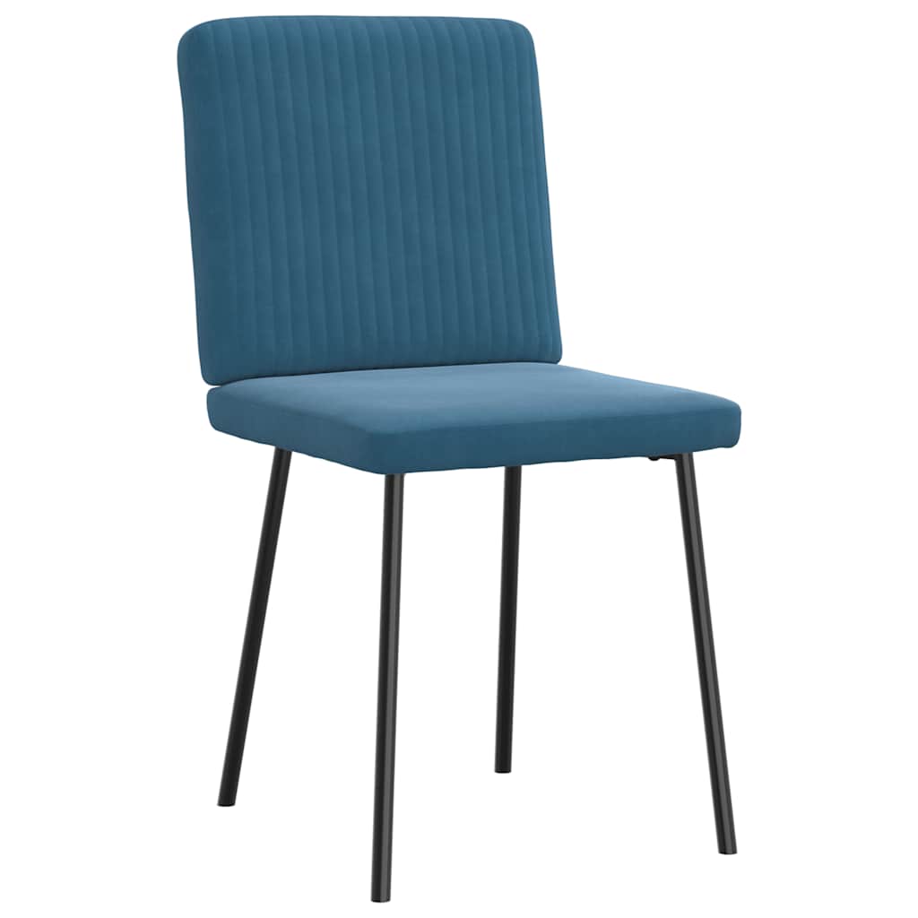 Spisestuestole 2 stk. Blue Velvet