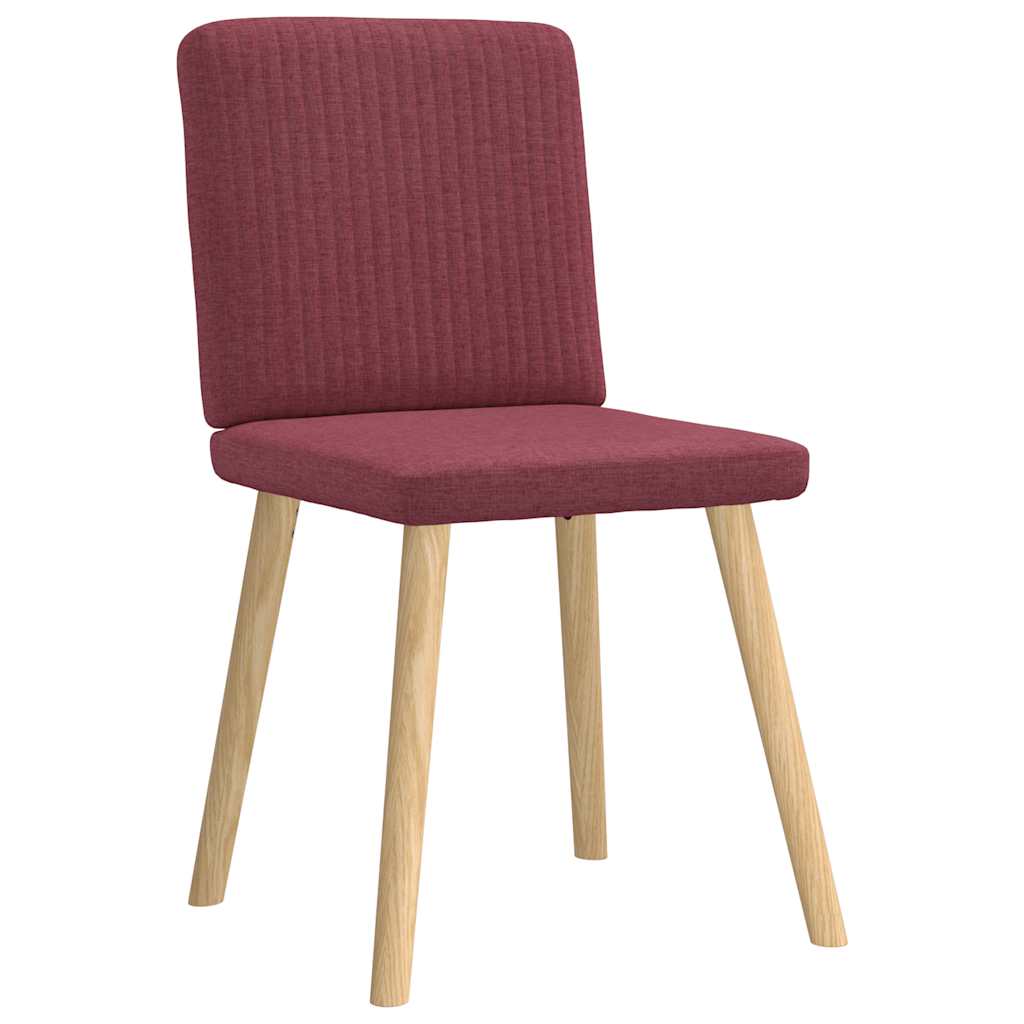 Spisestuestole 2 stk. Vinrødt stof