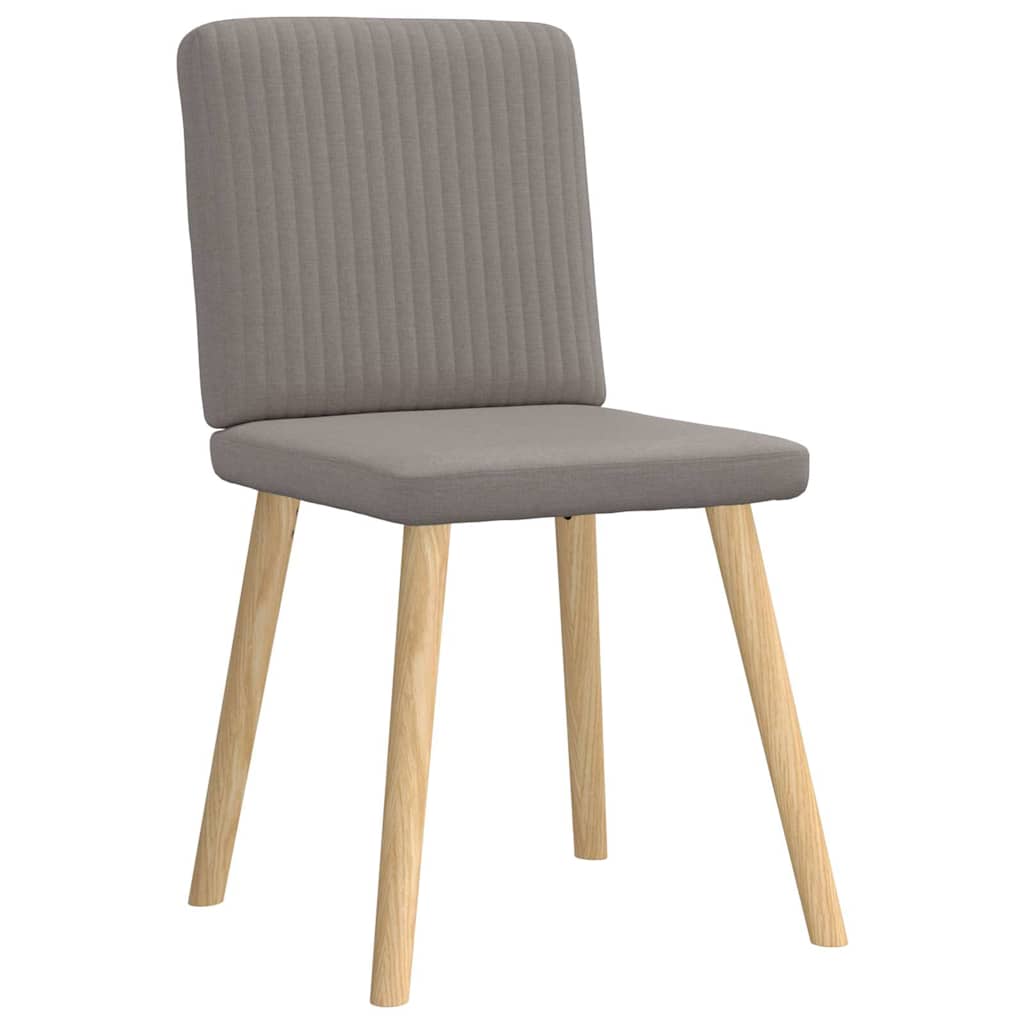 Spisestuestole 2 stk Taupe Stof