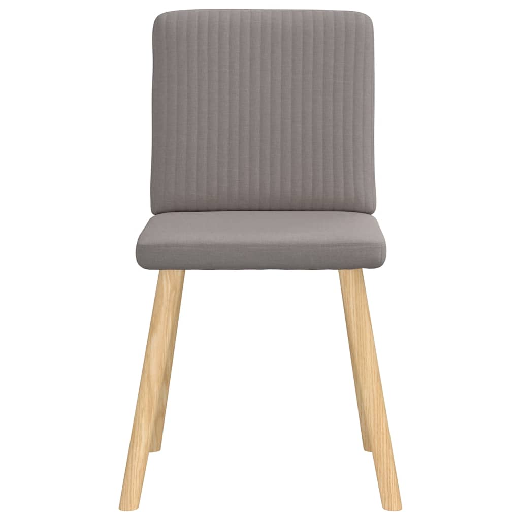 Spisestuestole 2 stk Taupe Stof
