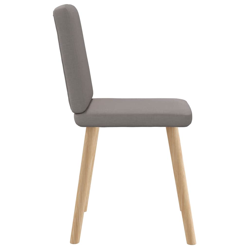 Spisestuestole 2 stk Taupe Stof