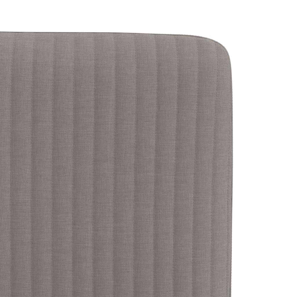 Spisestuestole 2 stk Taupe Stof