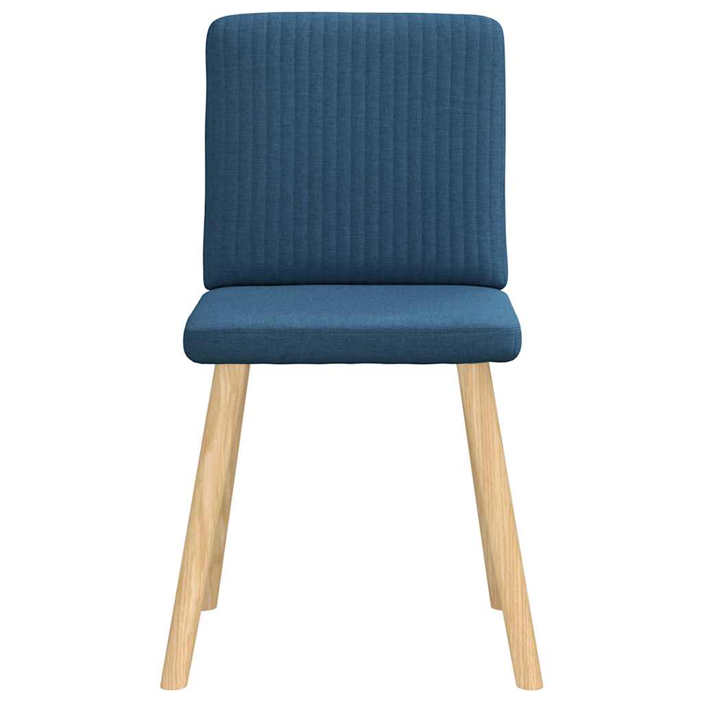 Spisestuestole 2 stk. Blåt stof