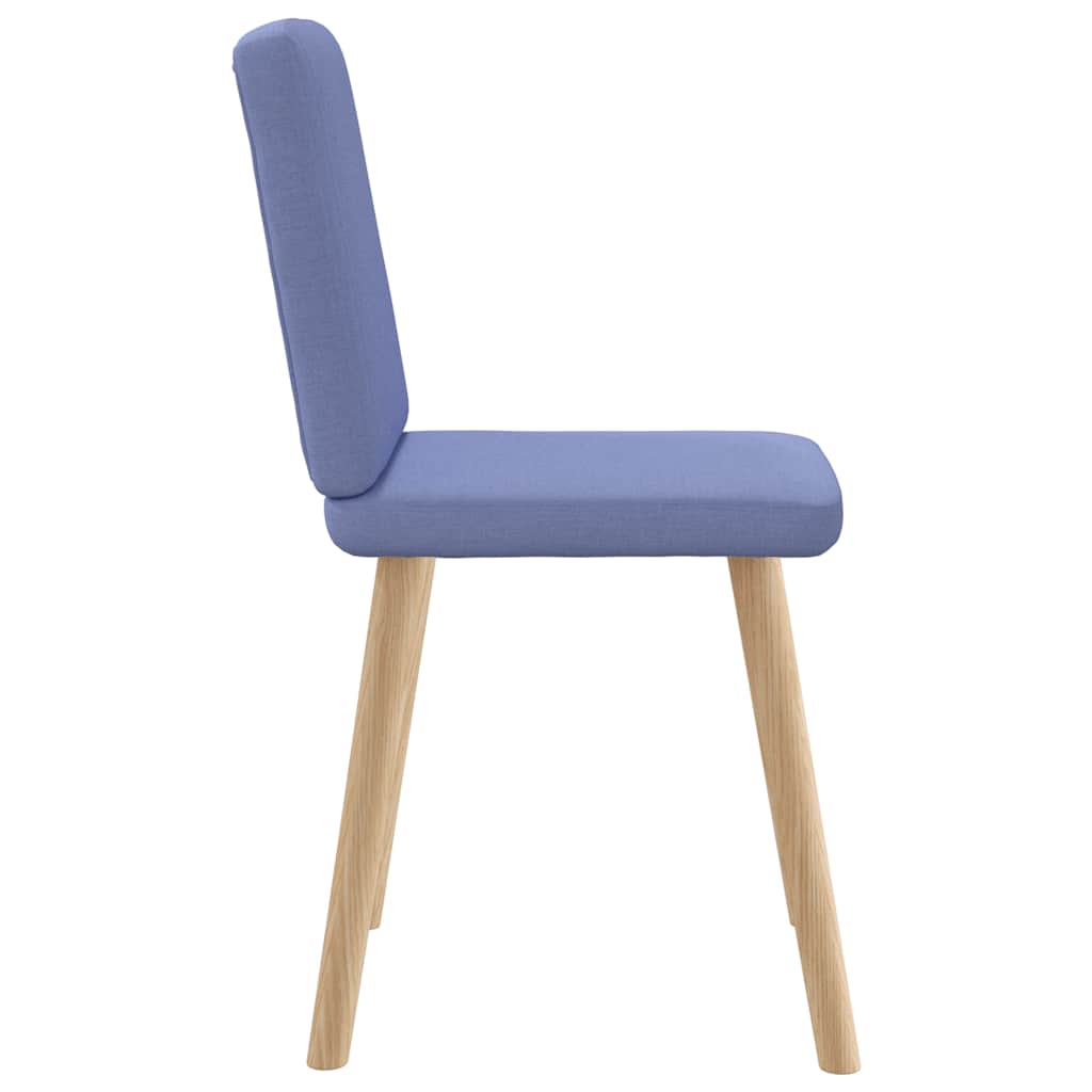 Spisestuestole 2 stk Denim Blå Stof