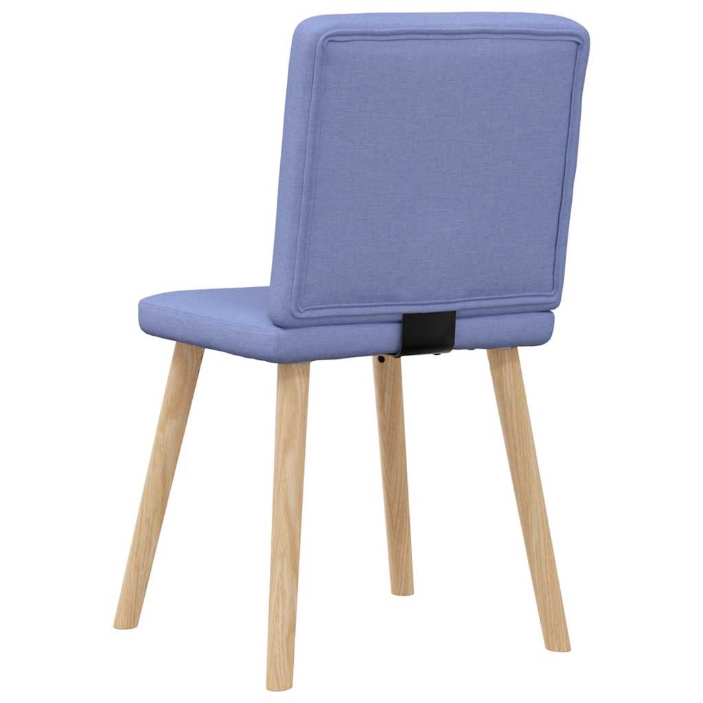 Spisestuestole 2 stk Denim Blå Stof