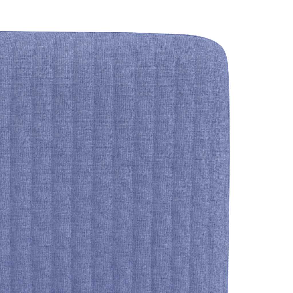Spisestuestole 2 stk Denim Blå Stof