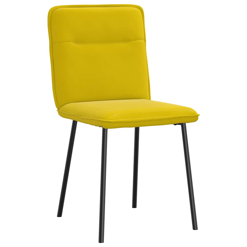 Spisestuestole 2 stk. Yellow Velvet
