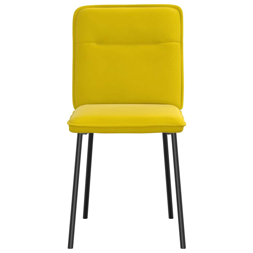 Spisestuestole 2 stk. Yellow Velvet