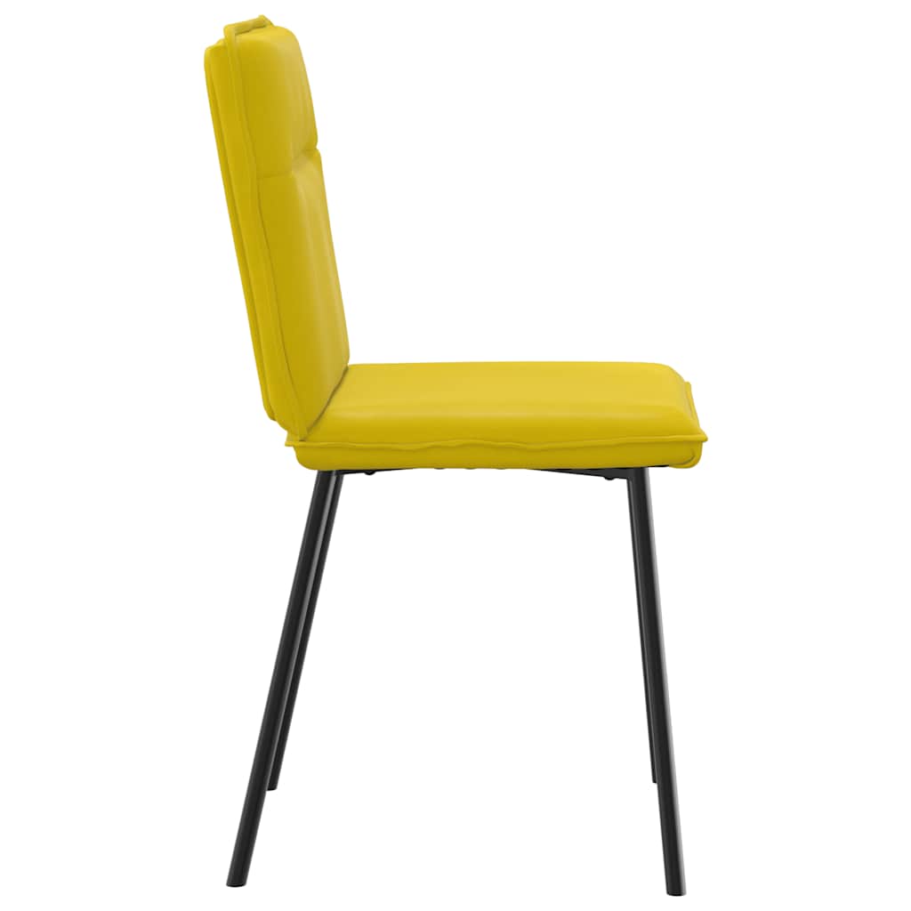 Spisestuestole 2 stk. Yellow Velvet