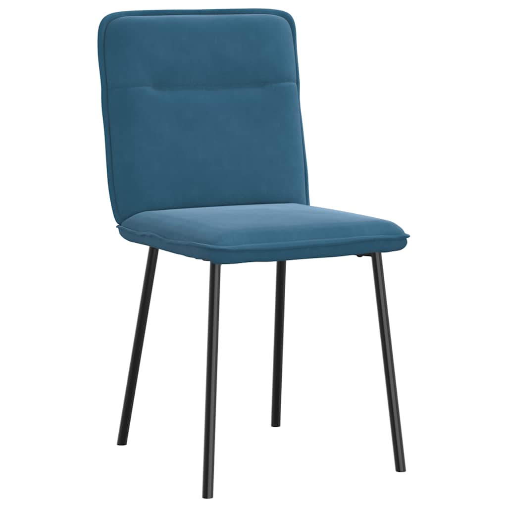 Spisestuestole 2 stk. Blue Velvet
