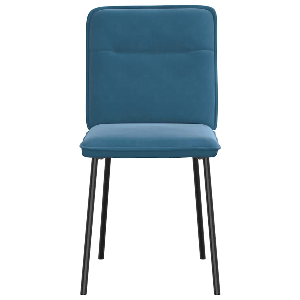 Spisestuestole 2 stk. Blue Velvet
