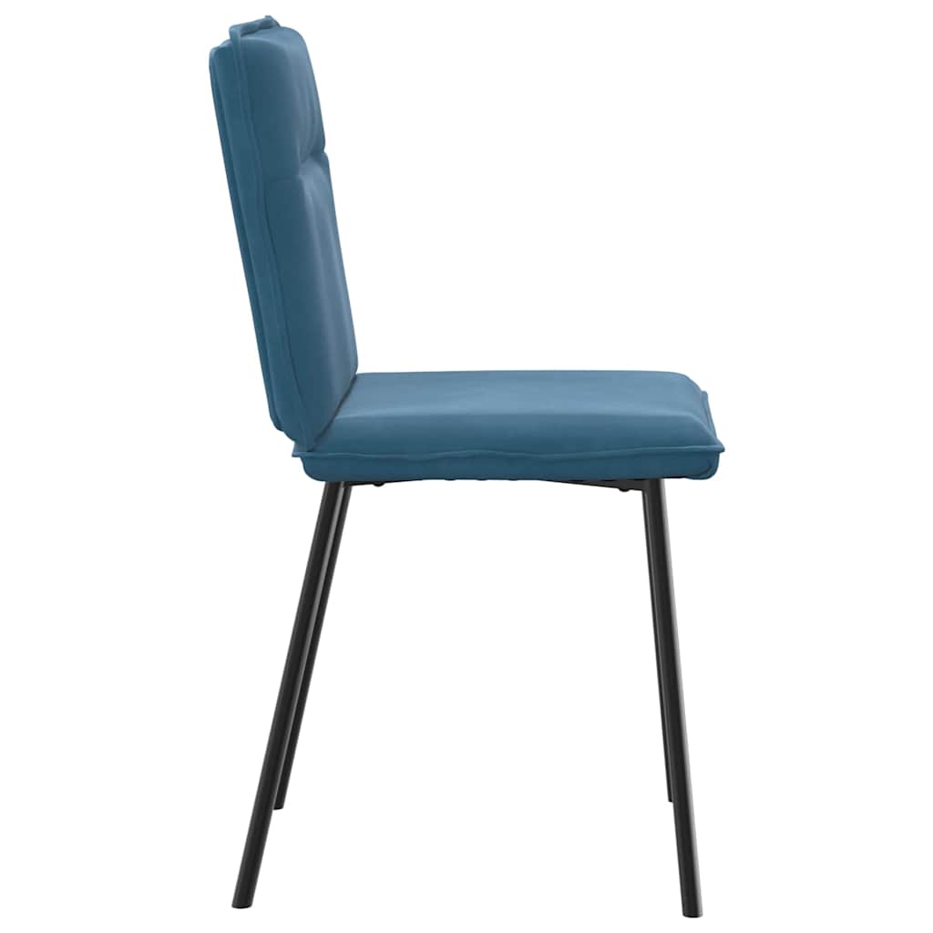Spisestuestole 2 stk. Blue Velvet