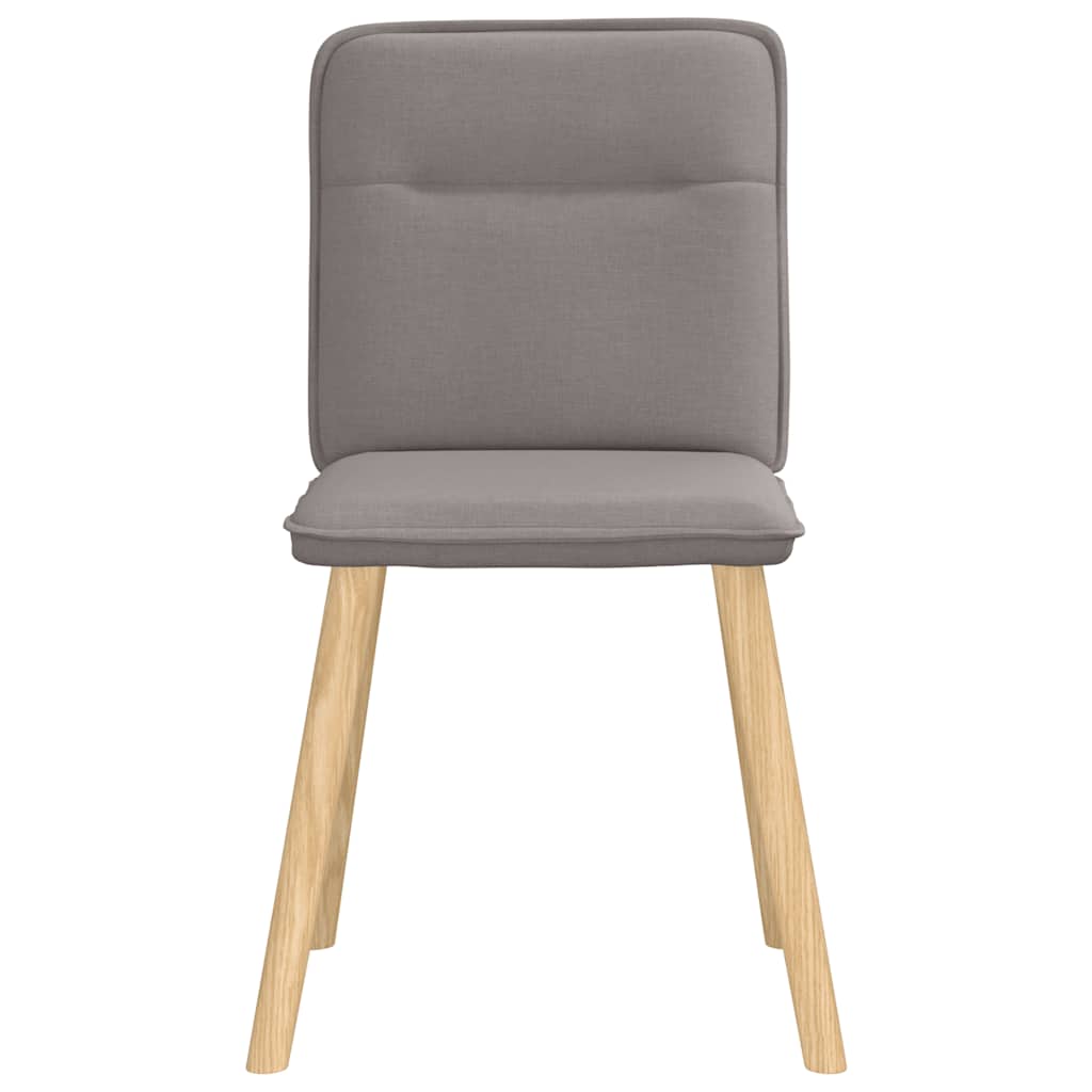 Spisestuestole 2 stk Taupe Stof