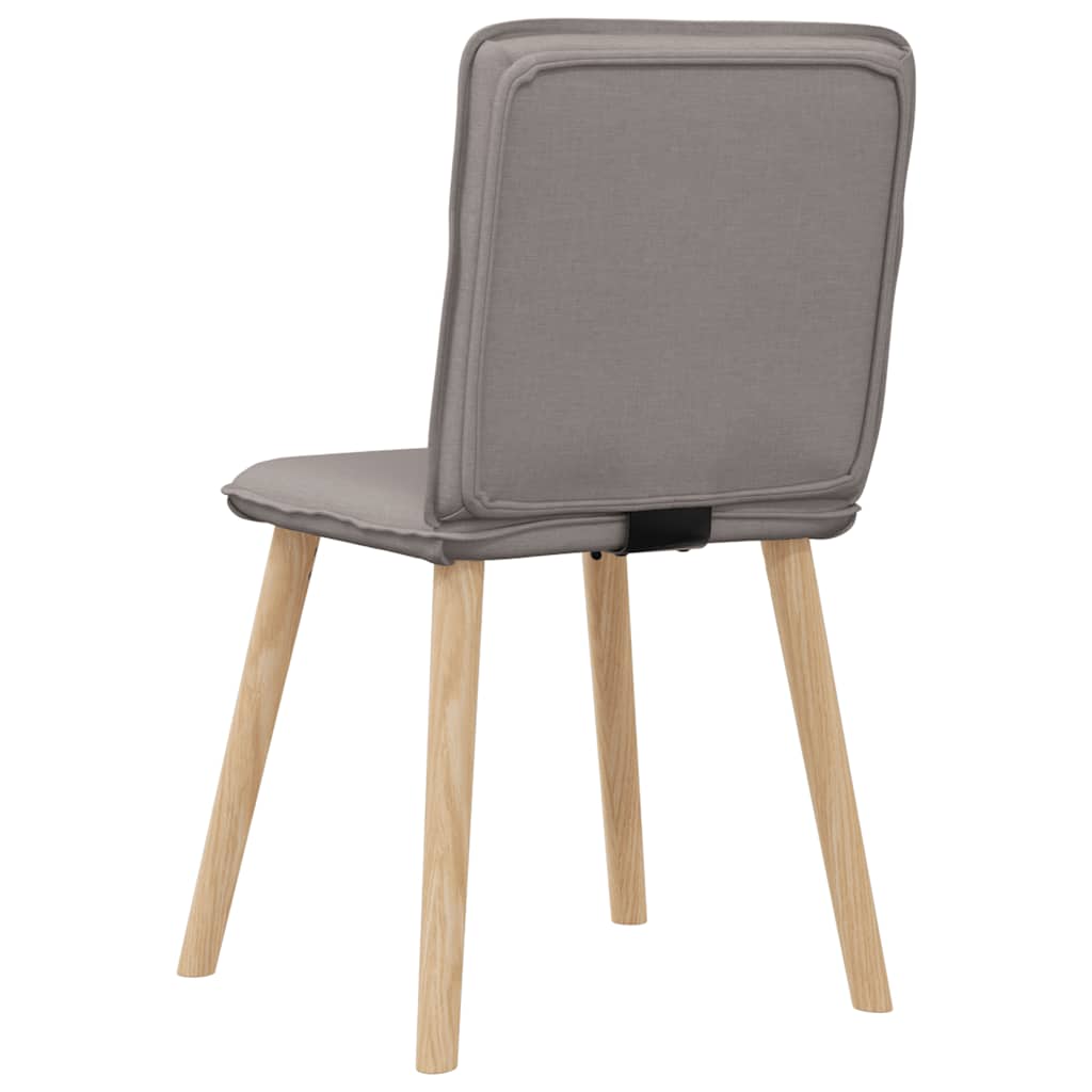Spisestuestole 2 stk Taupe Stof