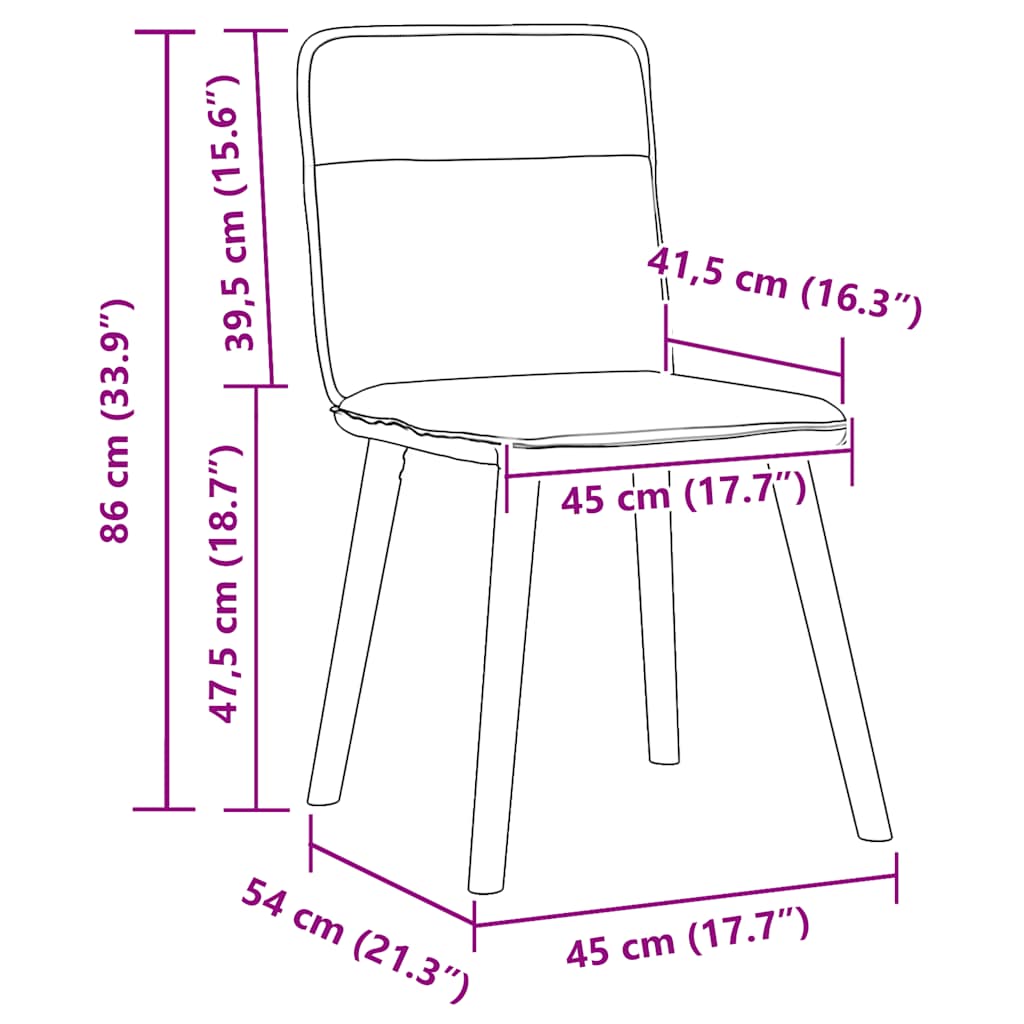 Spisestuestole 2 stk