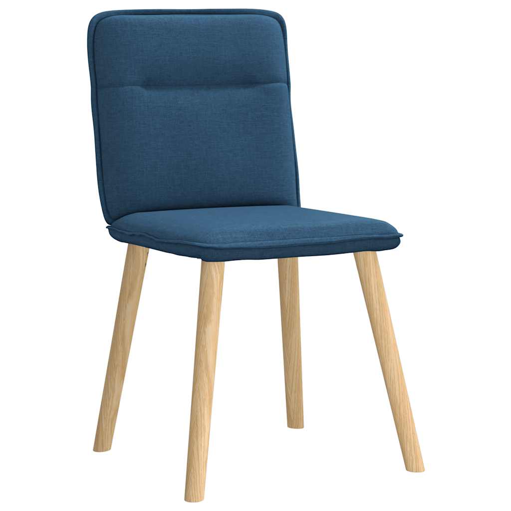 Spisestuestole 2 stk. Blåt stof