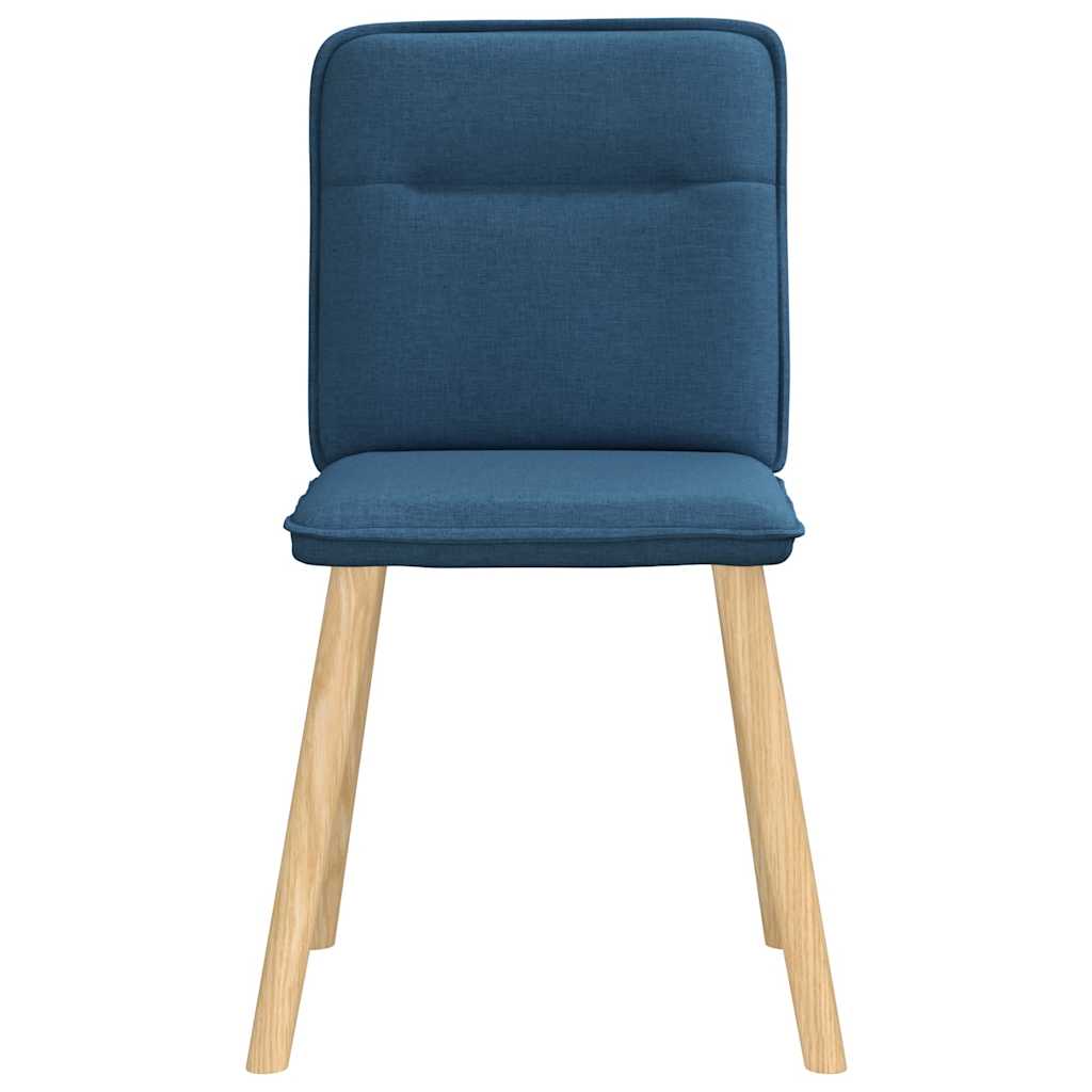 Spisestuestole 2 stk. Blåt stof