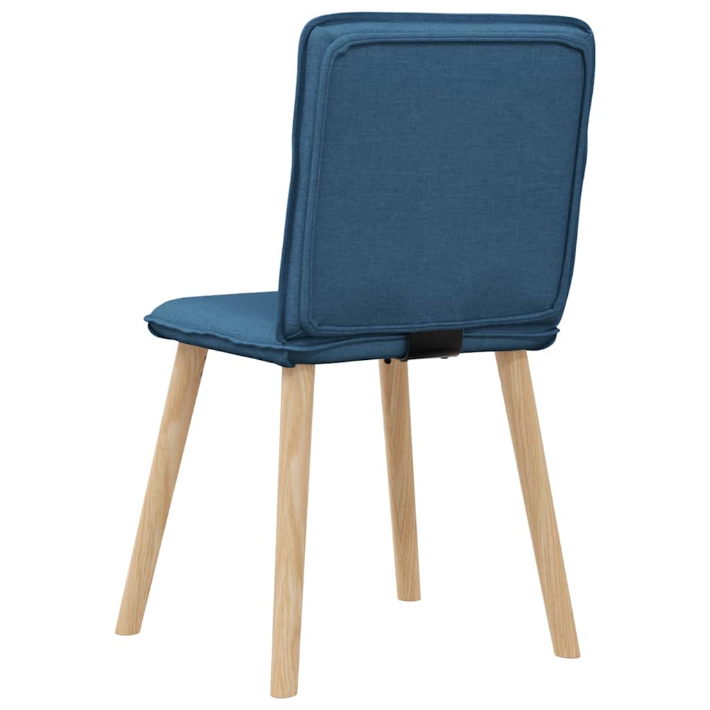 Spisestuestole 2 stk. Blåt stof