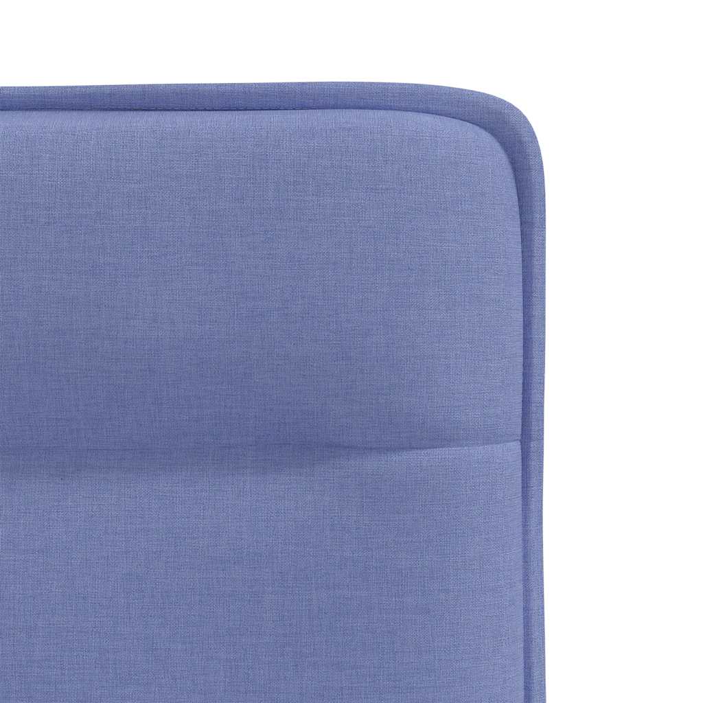 Spisestuestole 2 stk Denim Blå Stof