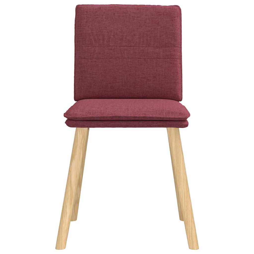 Spisestuestole 2 stk. Vinrødt stof