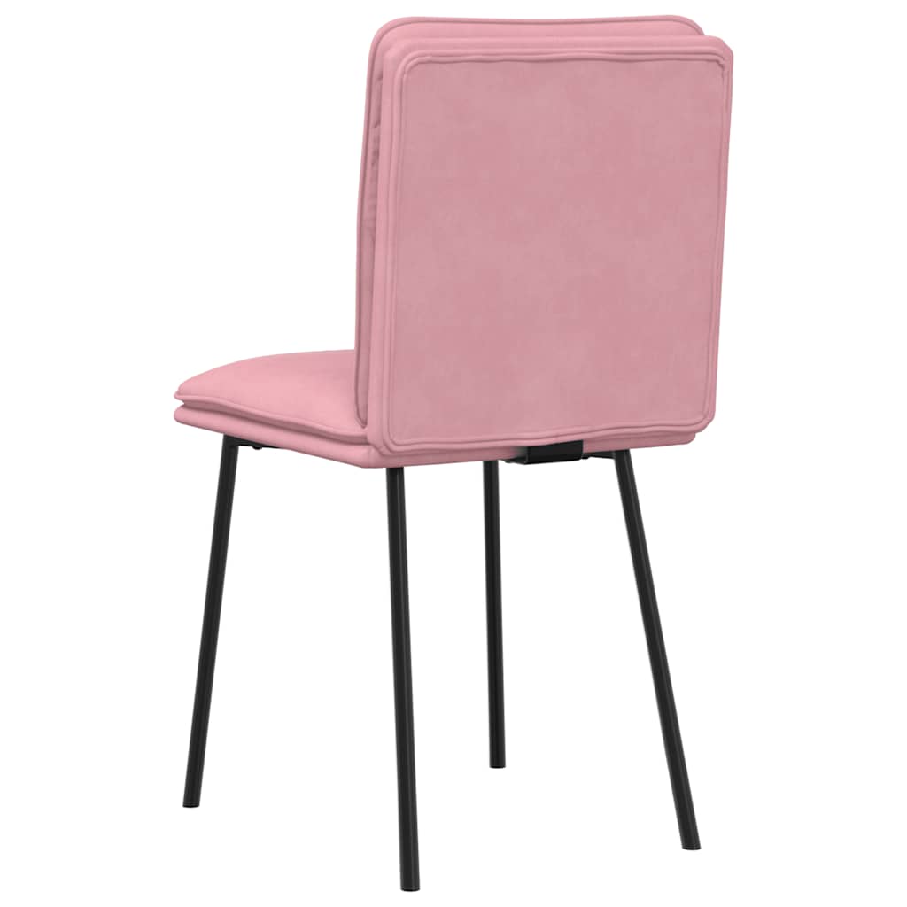 Spisestuestole 2 stk Pink Velvet