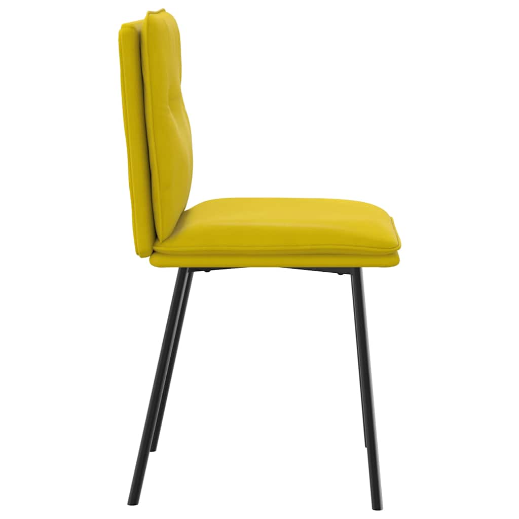 Spisestuestole 2 stk. Yellow Velvet