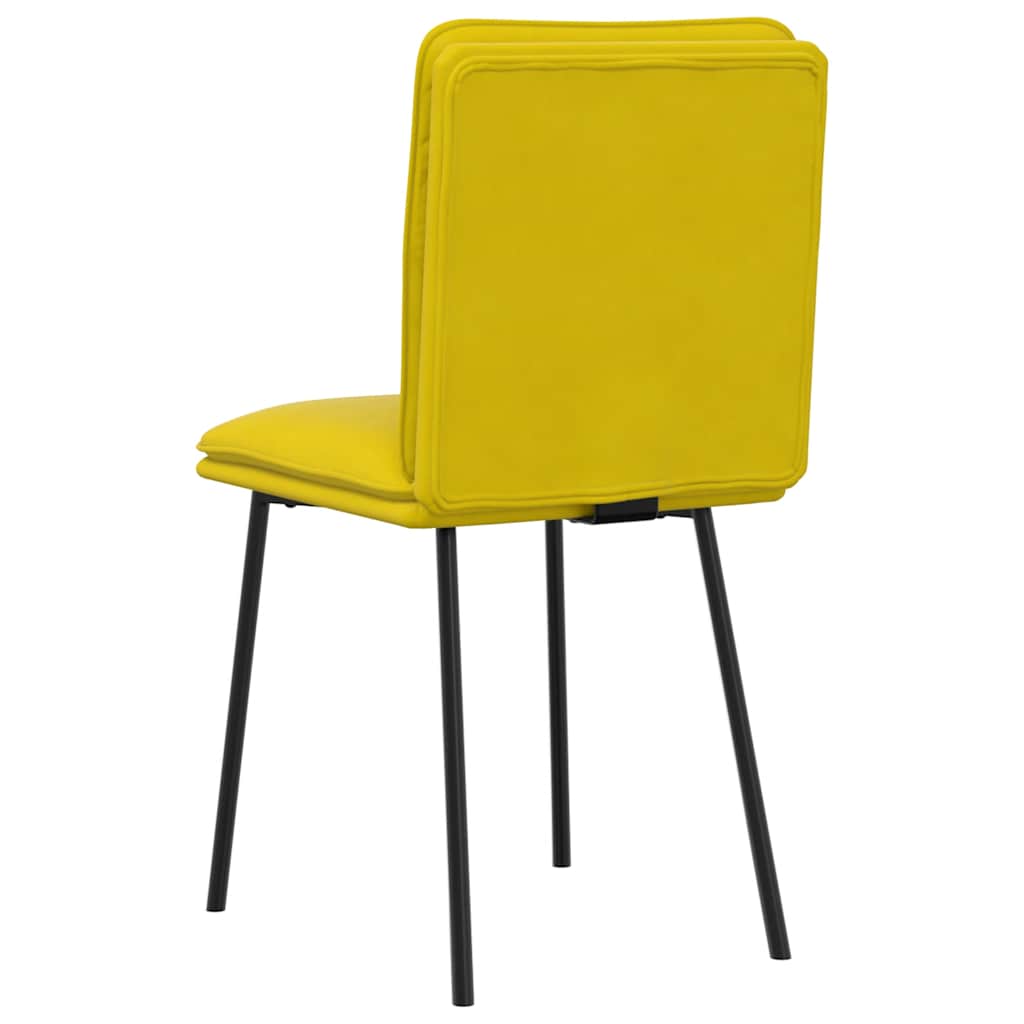 Spisestuestole 2 stk. Yellow Velvet