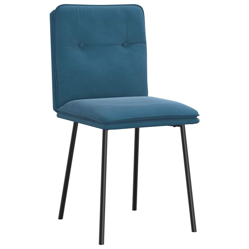Spisestuestole 2 stk. Blue Velvet
