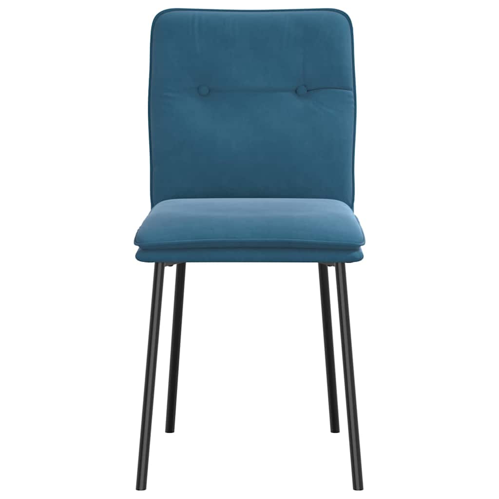 Spisestuestole 2 stk. Blue Velvet