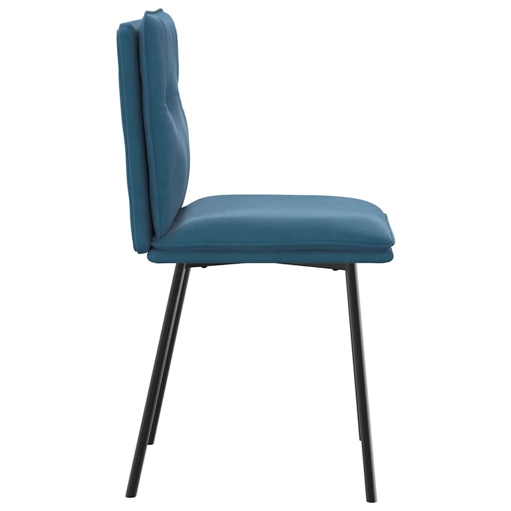 Spisestuestole 2 stk. Blue Velvet