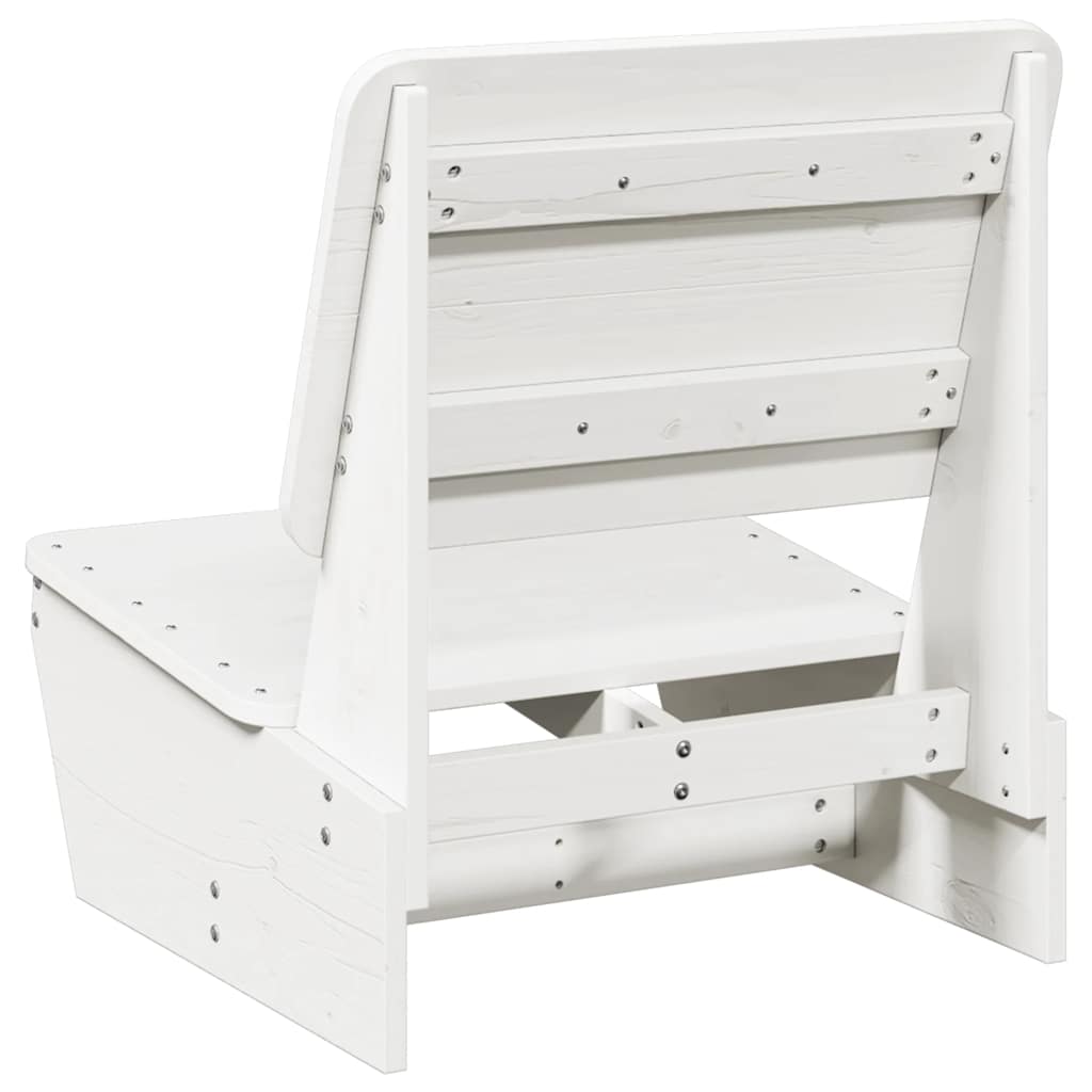 Havestol Hvid 60x64x70,5 cm Massiv Fyrretræ