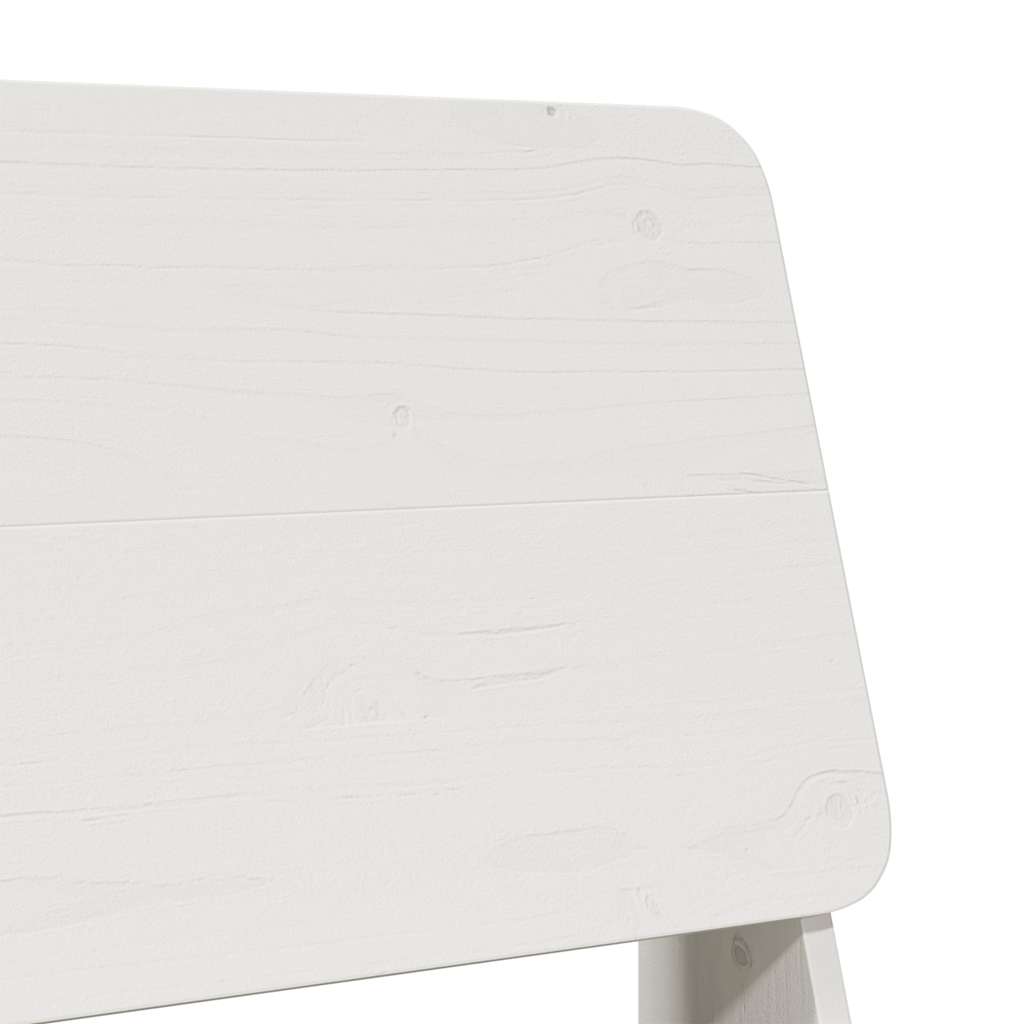Havestol Hvid 60x64x70,5 cm Massiv Fyrretræ