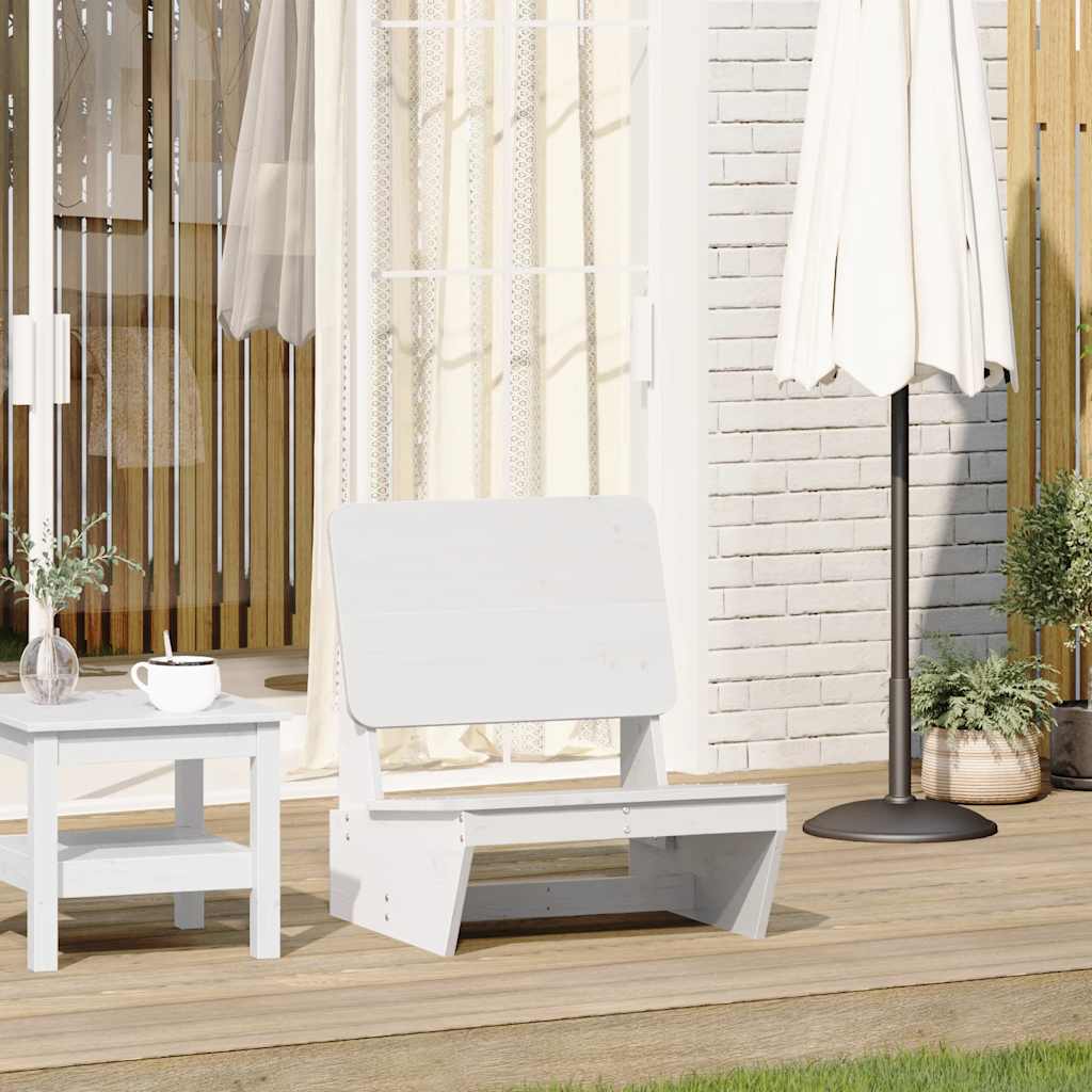 Havestol Hvid 60x64x70,5 cm Massiv Fyrretræ