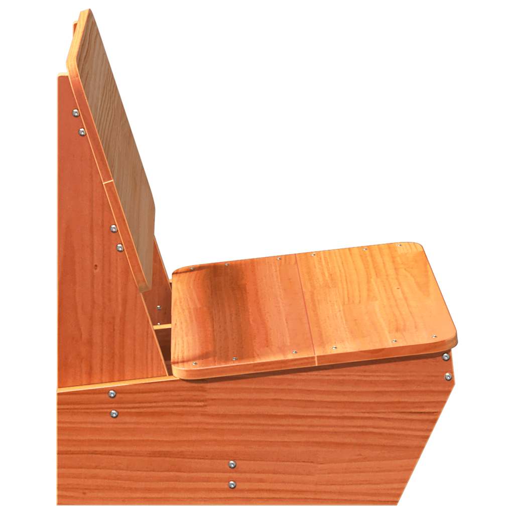 Havestol voksbrun 60x64x70,5 cm massivt fyrretræ